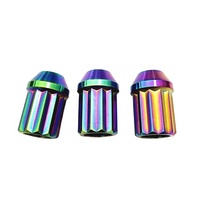 Écrou de blocage de roue en titane poli JDM M14 X 1.5/M14 X 1.25, forme Torx, écrou de blocage de roue de voiture 48 mm
