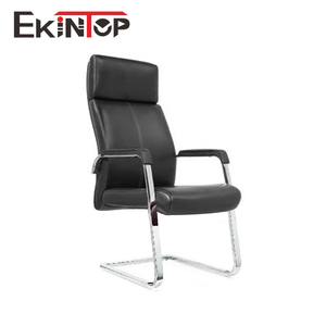 Fauteuil de bureau ergonomique moderne et contemporain, inclinable et pliable, en cuir véritable, pour dirigeant - Product Image 2