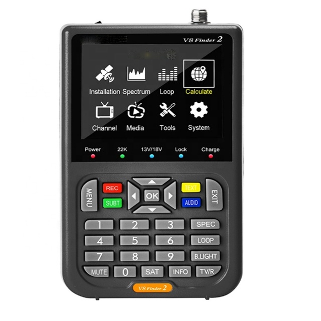 New V8 Finder2 Satellite Finder Signal Meter 4000mAh Battery 3.5inch LCD Screen Digital Satellite Finder