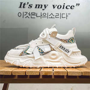 Zapatillas deportivas casuales para hombre, antideslizantes e impermeables, con suela gruesa, cómodas y suaves, estilo plataforma para caminar y trotar. - Product Image 4