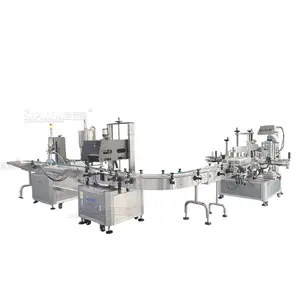 Double Head Rotor Pump Honey Sauce Filling Capping Labeling Machine Customized For Liquid Soap Filler Cream Shampoo Filler