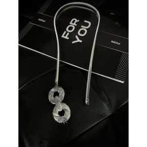 Cinturón de tela informal con hebilla en espiral de acero para mujer Fiori - Product Image 2