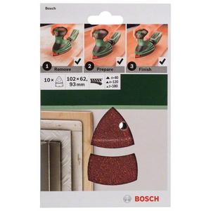 BOSCH - 2609256A67 Feuilles abrasives jeu mixte avec 11 trous pour ponceuse à paume-EAN 3165140614832 ABRASIVES ABRASIVE PAPERS - Product Image 2