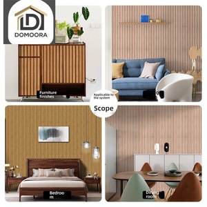 Autocollant mural 3D auto-adhésif épaissi de 45 cm, imitation bois rainuré, imperméable, en PVC, pour revêtement de salle de bain - Product Image 3