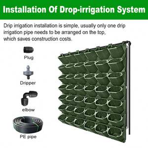 Jardinière verticale empilable à usage domestique avec système d'irrigation goutte à goutte pots de fleurs jardinière - Product Image 3