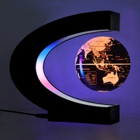 Présentoir de bouteilles à lévitation magnétique et rotatif avec lumière LED