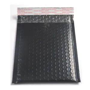 Black Eco-Friendly Poly Bubble Mailers <b>Self</b> <b>Seal</b> Packaging Envelopes Shipping Durable Sealed Mailing Padded Waterproof Bubble - Product Image 2