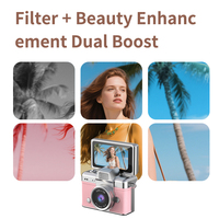 Appareil photo numérique pour enfants avec écran miniature à bascule de 2,0 pouces, capteur CMOS, 64 Go, Wi-Fi, haute définition, cadeau d'anniversaire