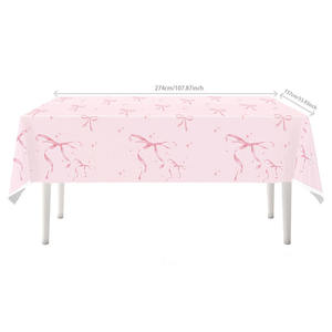 Suministros para fiestas Platos <span class=keywords><strong>de</strong></span> papel desechables con lazo rosa para <span class=keywords><strong>despedida</strong></span> <span class=keywords><strong>de</strong></span> <span class=keywords><strong>soltera</strong></span> Boda Feliz cumpleaños Bowknot Platos para pasteles - Product Image 2