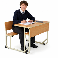Ensemble de mobilier scolaire démontable : bureau et chaise pour étudiants, idéal pour les grands projets africains