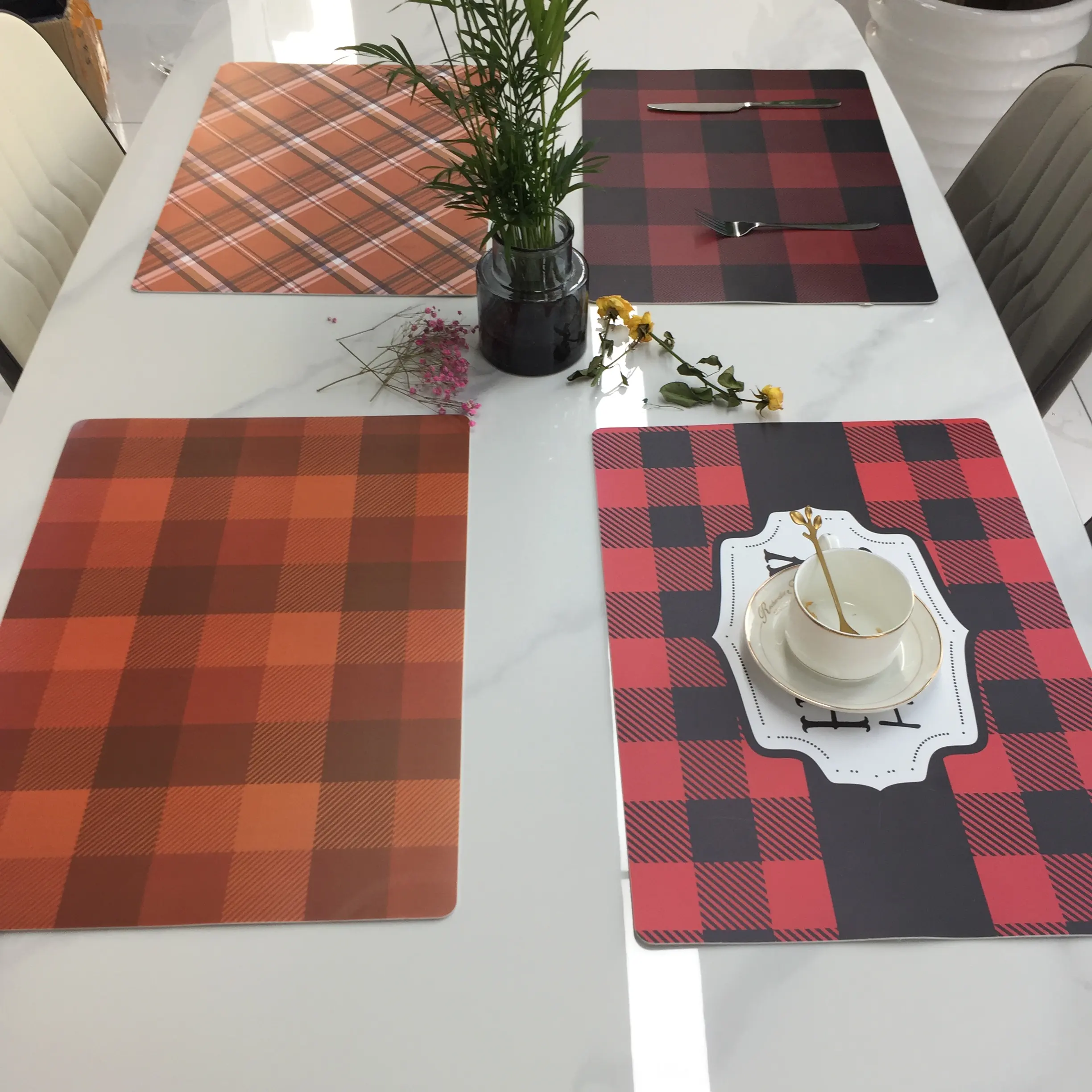 Manteles individuales para mesa de comedor, tapete para mesa, accesorios de cocina