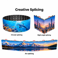Écran LED mural extérieur haute luminosité P4.8 pour location, affichage sans soudure, installation suspendue pour événements de lancement de marques