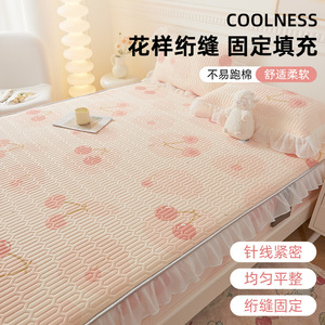 Drap de lit bébé rafraîchissant à motif floral 90x200cm, housse de matelas douce et rafraîchissante, drap-housse pour literie de bébé - Product Image 1