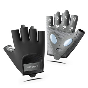 Guantes Deportivos de Medio Dedo para Verano, para Hombre y Mujer, de Seda de Hielo, con Protección Solar, Silicona Líquida, Absorción de Impactos, para Saltar la Cuerda y Gimnasio - Product Image 3