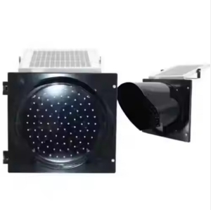 Semáforo Solar LED de Color Azul para Intersecciones, Luz Intermitente Amarilla/Roja - Product Image 4