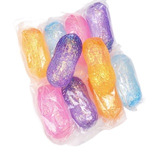 ของเล่นบีบ JO TOYS รุ่นโปรโมชั่น น่ารัก รูปถั่วลิสงเคลือบกลิตเตอร์ ทำจากวัสดุ TPR สีสันสดใส ช่วยผ่อนคลายความเครียด เหมาะสำหรับเด็กอายุ 5-7 ปี - Product Image 2