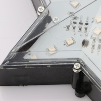 Source de lumière ponctuelle LED RVB 4W étanche IP65 pour l'extérieur Étoile à cinq branches dégradé multicolore pour paysage extérieur décoratif