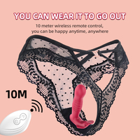 Ferngesteuerter Stoßvibrator für Frauen Klitoris-Stimulator Rotierender Teleskop-Vibrator Tragbares Ferngesteuertes Erwachsenen-Sexspielzeug für Frauen