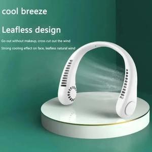 2024 1200mAh New Mini <b>Neck</b> Mounted Fan Portable Bladeless <b>Neck</b> Rechargeable Air <b>Cooler</b> 3 Speed Mini Summer Sports Fan Outdoor - Product Image 5