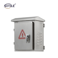 CHNSMILE NEMA 4X IP65 Caja de Montaje en Pared/Poste de Acero Inoxidable con Acabado Cepillado/Recubrimiento en Polvo, Cajas de Panel Eléctrico