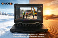 Nouvel ordinateur portable de terrain robuste de 15,6 pouces, Intel Ultra MIL-STD-810H, compatible IA, station de travail renforcée, DDR5, clavier anglais, stockage SSD