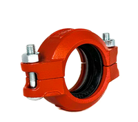 Accouplement rigide rainuré en fonte ductile ASTM A536, approuvé FM, 300 PSI, peint, garantie 2 ans, pour alimentation en eau, directement de l'usine