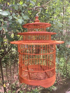 กรงนกไม้ไผ่ธรรมชาติ,กรงนกทำด้วยมือทำในเวียดนามราคาขายส่ง - Product Image 4