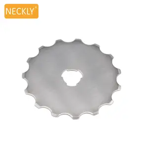 customize dotted line cutting circular blade for paper cutting 45mm rotary cutter blade