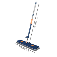 Serpillère paresseuse 42 cm, grande, plate, sans lavage à la main, outil de nettoyage absorbant pour la maison