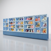Vitrine d'exposition lumineuse moderne pour meubles de maison, jouets en peluche, boîtes mystères, figurines d'anime, collections Lego - Vitrine de magasin tendance
