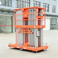 16m 230kg Aluminiumlegierung Hebebühne Personenlift Hebeplattform Hebevorrichtung Kleine Hebebühne für Glasaufbereitung