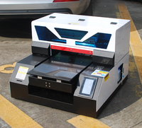 Mesin Printer UV Layar Sentuh DTG A3 A4 untuk Kaos Gelap, Kain, Jeans, Tekstil, dan Fabrikasi