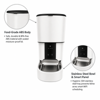 Bols automatiques intelligents pour animaux de compagnie, design moderne et durable, capacité de 4 L, commande à distance par application WiFi, alimentation par batterie pour chats et chiens