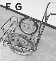 Remorque de chariot de chariot de nourriture de congélateur de mini vélo de poussée de main de fournisseur de qualité pour le congélateur actionné solaire de Chine de crème glacée Popsicle