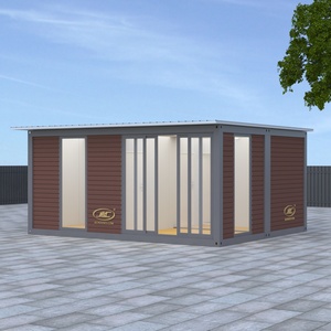 Villa Prefabbricata Modulare Traspirante in Container con Garage, Deposito e Giardino - Design Moderno Compatto per Brand - Product Image 3