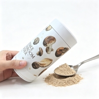 Boîte de rangement en fer blanc ronde anti-rouille de qualité alimentaire 100g 250g pour thé, café, épices, herbes, avec couvercle à vis hermétique, boîte en fer blanc en forme de champignon
