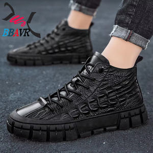Chaussures hautes décontractées chaudes pour hommes, nouvelle mode automne-hiver 2020 - Product Image 5