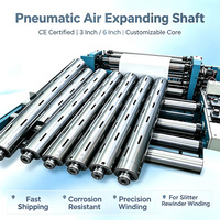 Tige pneumatique extensible certifiée CE, 3 et 6 pouces, personnalisable, livraison rapide pour machine à découper et rembobiner