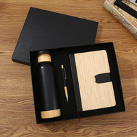 Coffret Cadeau d'Affaires pour les Fêtes : Carnet à Feuillets Mobiles, Tasse Thermos, Boîte Cadeau Souvenir, Cadeau d'Accompagnement pour Activités d'Entreprise Modèle 0831-09
