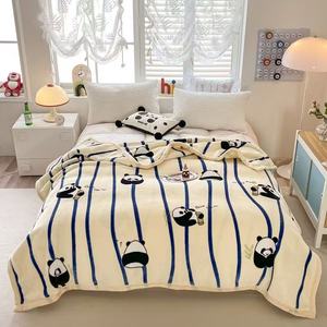 2025 Nieuwe Ontwerp Warm Geweven Zachte Polyester 3Kg Raschel Deken Custom Size Beddengoed Koreaanse Bloem <span class=keywords><strong>Panda</strong></span> Patroon Hotels Bruiloften - Product Image 1