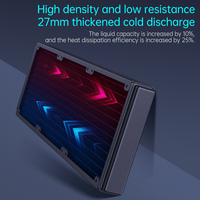 Enfriador Líquido para CPU SNOWMAN, Ventilador ARGB para CPU, Refrigeración por Agua para PC de 360 mm con Pantalla de Temperatura de Lente Infinita, Enfriador Líquido AIO para CPU