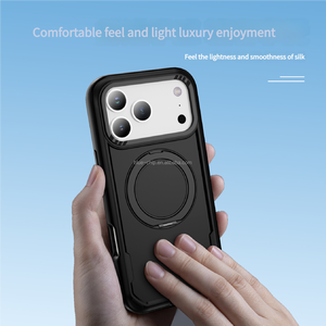 Custodia Protettiva Robusta 2 in 1 in TPU e PC Antiurto con Supporto e Ricarica Magnetica per <span class=keywords><strong>iPhone</strong></span> 17 Air <span class=keywords><strong>Pro</strong></span> <span class=keywords><strong>Max</strong></span> - Product Image 3