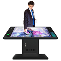 Table tactile interactive multi-usages de 32, 43, 49, 55 pouces avec écran LCD pour la commande de menus en restaurant et la réunion de personnel