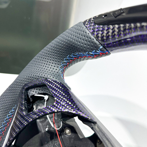 Volante Personalizado con LED de Fibra de Carbono y Cuero para <span class=keywords><strong>BMW</strong></span> E92 E91 E93 E82 E84 E87 E88 E89 <span class=keywords><strong>320i</strong></span> 325i 330i 335i 328i Serie 3 M3 - Product Image 5