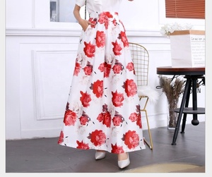European and American Bee Floral <strong>Chiffon</strong> Pleated <strong>Skirt</strong> Elastic <strong>Skirt</strong> A-line <strong>Skirt</strong> - Product Image 2