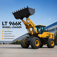 Chargeuse sur pneus hydraulique Laituo fiable de 6 tonnes 966K avec moteur avancé et haute qualité pour la construction