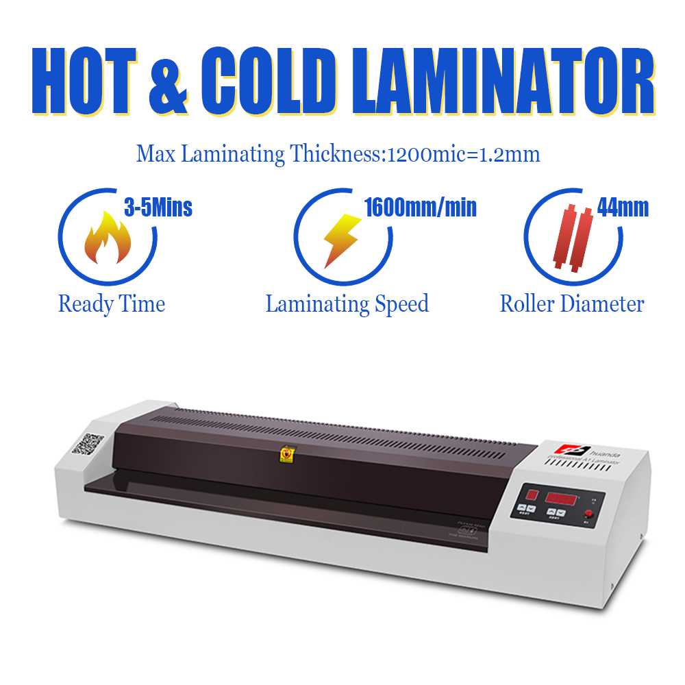 Thermal Pouch Laminator For A3/a4/a6, 2 Roller Fast Warm-up Laminating Machine W