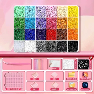 Cuentas Perler <span class=keywords><strong>Hama</strong></span> de 2.6mm, 2000 Piezas/Bolsa, Cuentas de Plástico Educativas para Manualidades, Juguetes Coloridos con Spray de Agua, Cuentas Fusibles para Niños - Product Image 1