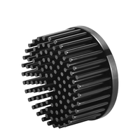Disipador de calor de refrigeración pasivo Led redondo de aluminio anodizado negro de 20W de 70mm de diámetro