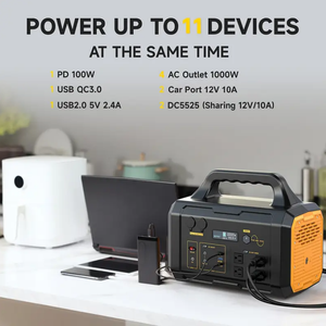 Station d'alimentation portable pour l'extérieur, station d'alimentation portable, batterie au lithium Lifepo4, 1000W, 1024WH, grande capacité - Product Image 4